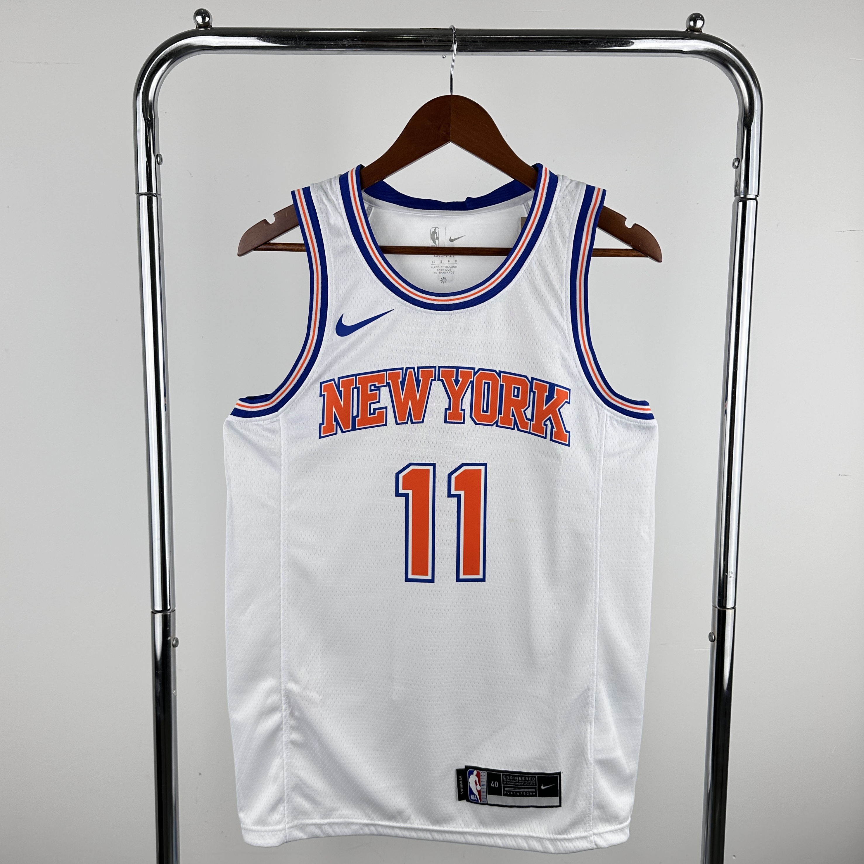 Men New York Knicks #11 Brunson White Nike 2024 NBA Jerseys->new york knicks->NBA Jersey